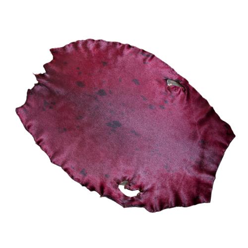 Dyed Harp Seal Skin Burgundy