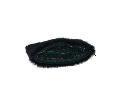 Black Seal Skin Coin Purse side view