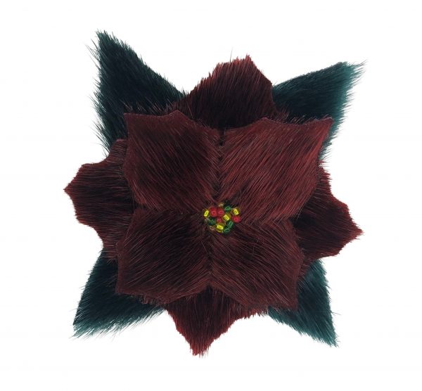 Poinsettia Brooch