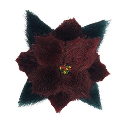 Poinsettia Brooch