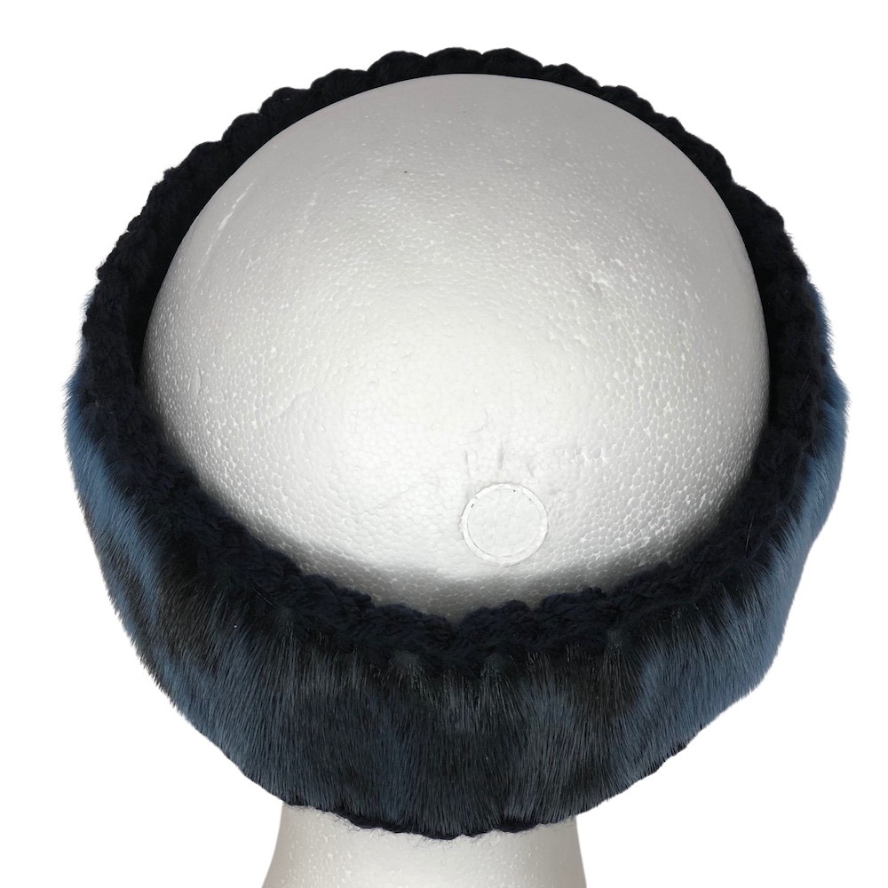 3_Mona headband _ Blue Seal Skin and Crochet_back