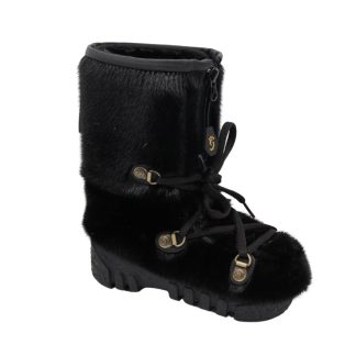 Botte hiver enfant en loup marin noir