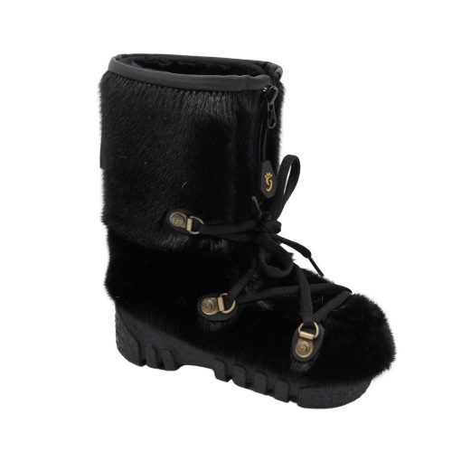 Kids Boots in Black Sealskin