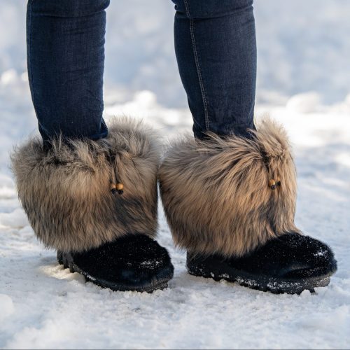 Winter Boots in Finnish Seal and Raccoon