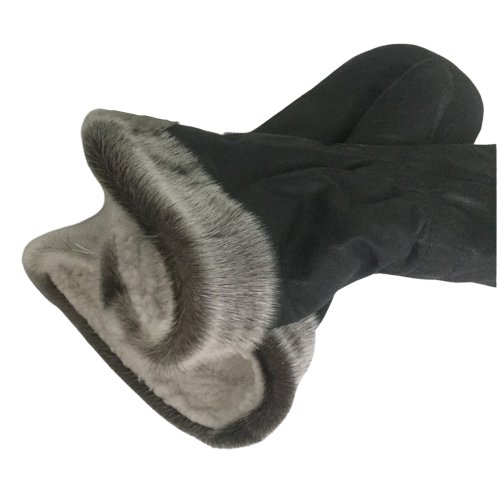 Long Leather/Sealskin Mitts - Unisex