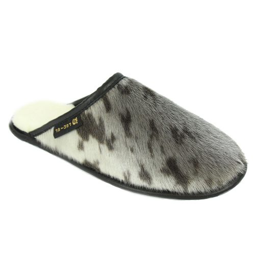 Mule Slipper in Natural Sealskin