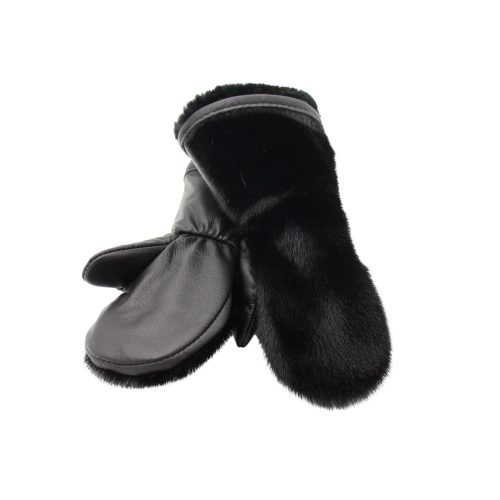 Mitaines en loup marin noir pour enfant