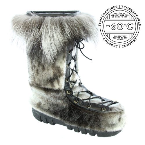 Botte en fourrure de loup-marin mocassin