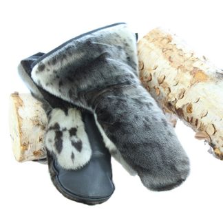 Mitaine loup marin naturel de luxe pour motoneige