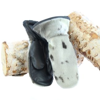 Natural Seal Skin Winter Mittens Outdoor Model