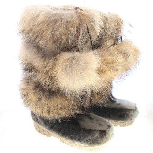 Botte fourrure loup marin et coyote