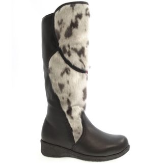 Hilary Boots in Natural Sealskin Platform Sole
