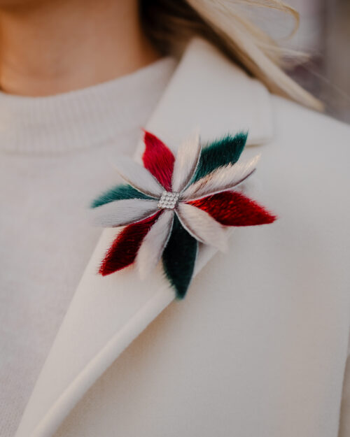 Broches en fourrure de phoque