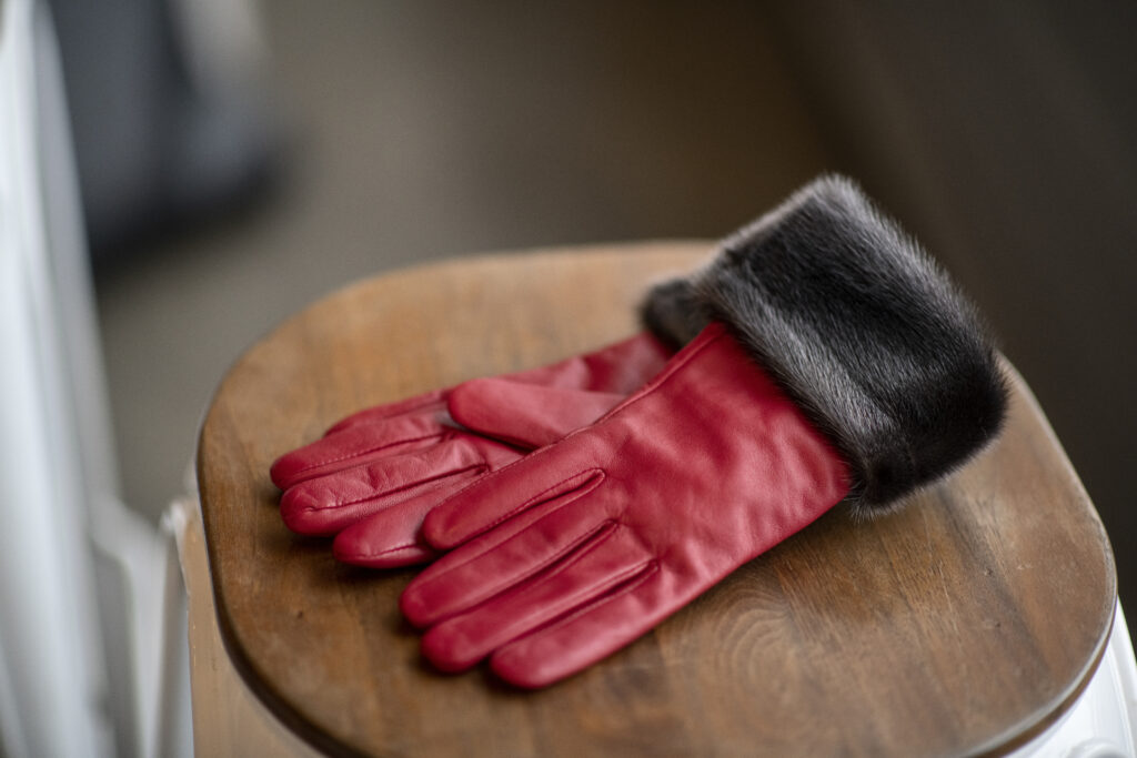 Leather Gloves With Seal Fur Cuff - Canadian Seal Products Marketplace