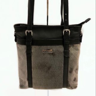 Sac à main en fourrure de phoque et cuir