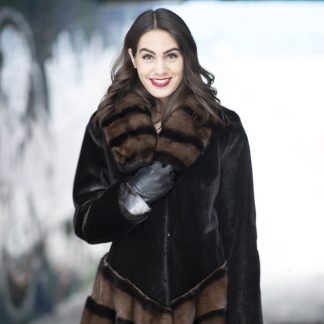 Seal Fur and Mink Fur Coat(26104)