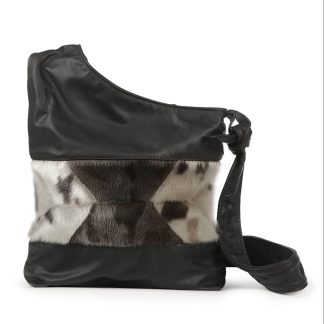 Daisy Patchwork Purse - Natural Seal by BILODEAU Canada
