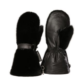 Long Mittens- Black Seal by BILODEAU Canada