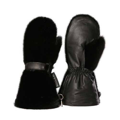 Long Mittens- Black Seal by BILODEAU Canada
