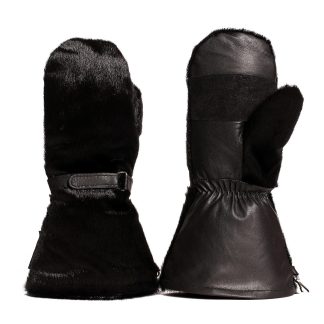 Long Mittens - Black Seal by BILODEAU Canada