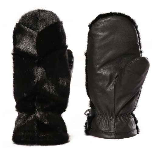 Urban Mittens - Black Seal Milkweed Insulation