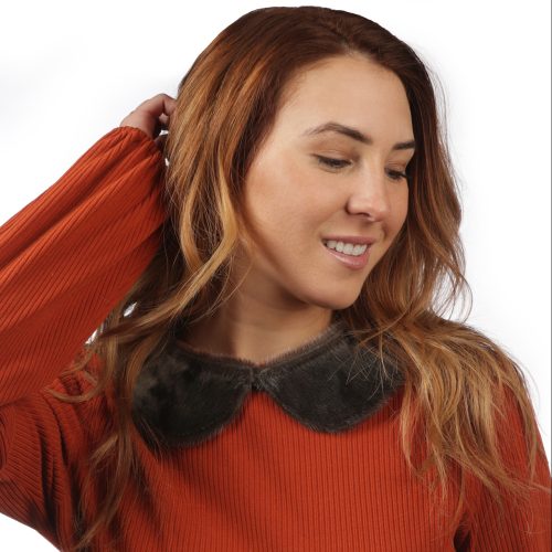 Peter Pan Collar - Natural Seal by BILODEAU Canada