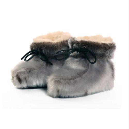 Slippers for Baby - Natural Seal by BILODEAU Canada