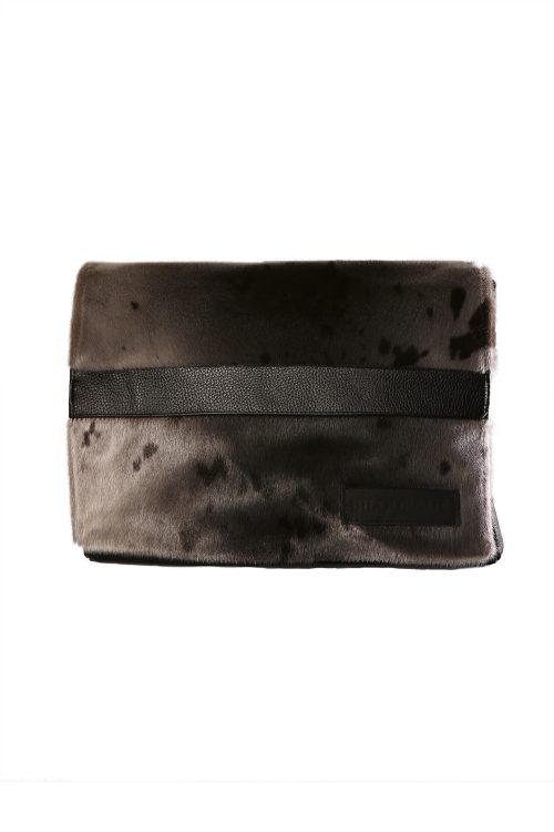 SAC DE TRANSPORT PASCAL CUIR ET EN LOUP MARIN NATUREL