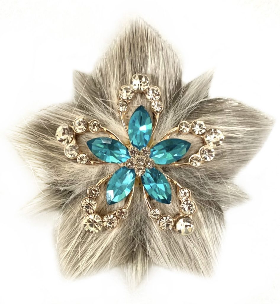 12 BROOCHES  Accessories Rabbit Fur /‎ Silk Mixed Colors 12 BROOCHES Accessories Rabbit Fur‎ / Silk Mixed Colors main image 4