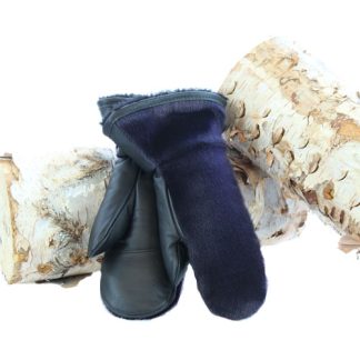 Purple Seal-Skin Mittens