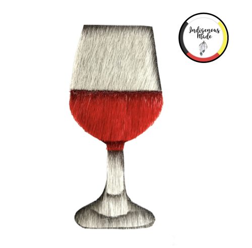 Sealskin Wine Time Ornament or Brooch
