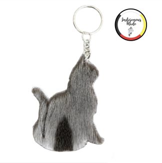 Sealskin Cat Keychain