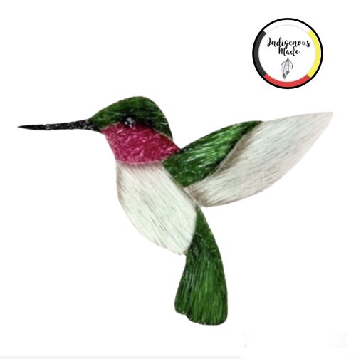 Hummingbird Seal Skin Brooch