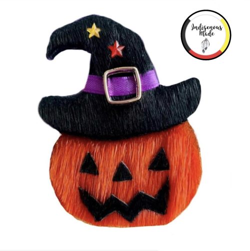 Halloween Pumpkin Seal Skin Brooch