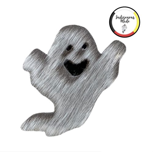 Seal Skin Halloween Ghost Brooch