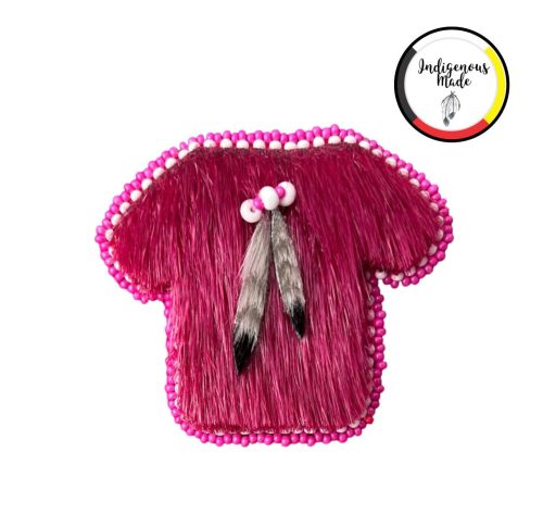 Broche autochtone chandail rose - Contre l’intimidation