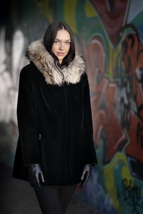 Manteau en fourrure de phoque Elaine