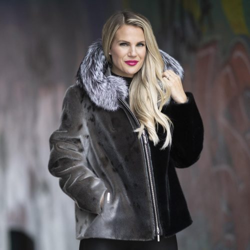 Elaine Short Seal Fur Jacket