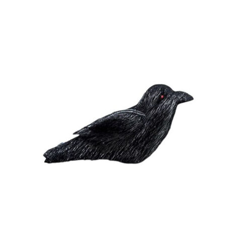 Sealskin Raven Brooch
