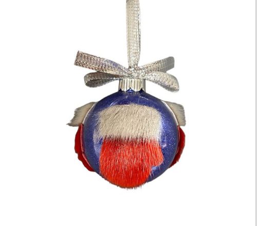 Boule de Noël mitaine en peau de phoque