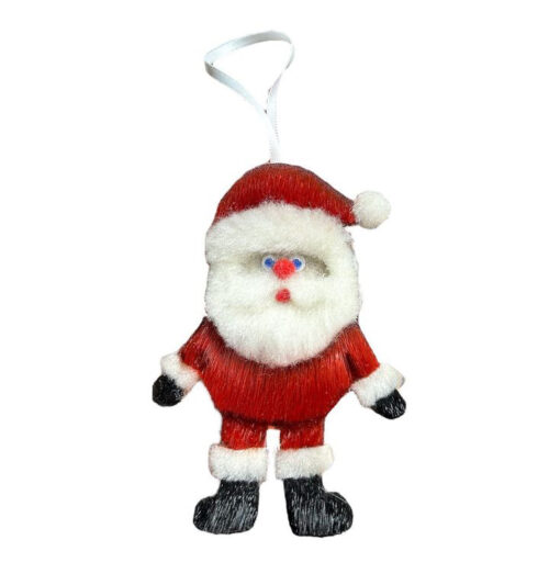 Ornement Père Noël en peau de phoque