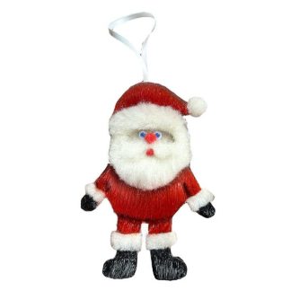 Ornement Père Noël en peau de phoque