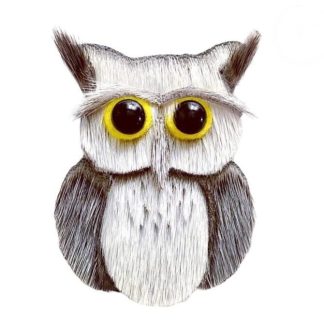 Sealskin Owl Brooch and Ornament