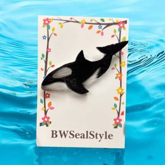 Orca Sealskin Brooch or Ornament